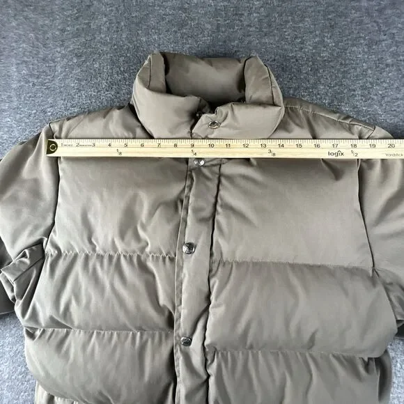 THE NORTH FACE Vintage SIERRA Goose Down Puffer Jacket Mens Sz M Beige NO HOOD - Picture 11 of 14